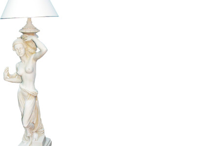 Antique Style Figure Life Size with Lighting Floor Lamp Floor Lamp Lamp Lamps
