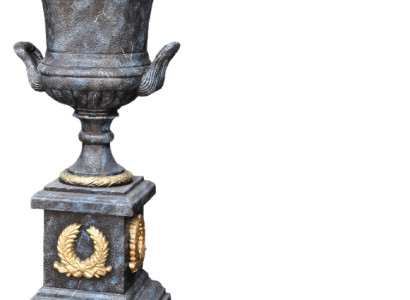 XXL Vase Table Decoration Decorative Vases Antique Style Sculpture Figure Chalice Rome 0877