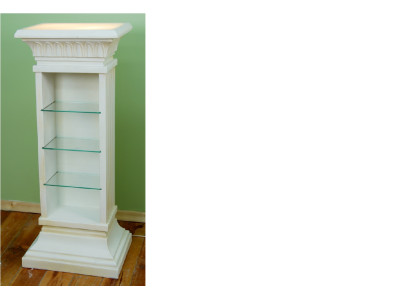Design Display case Shelf Glass Column Showcases Shelves Lamp Wardrobe Living room 6893
