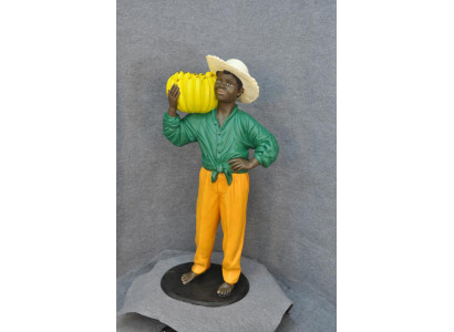 Cuban Farmer Sculpture Figure Sculptures Black Decoration Statue Figures