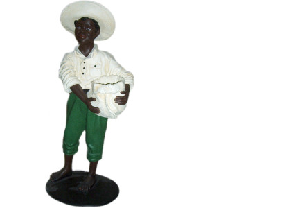 Design Boy with Bag Figure Statue Sculpture Figures Sculptures Decoration 7088