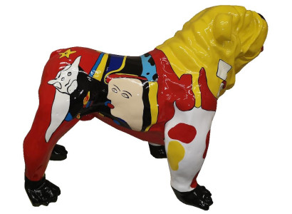 Home Decorative Sculptures Abstract Dog Design Statues Figures Figure Decoration