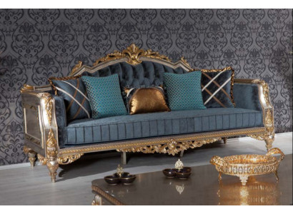 Designer 3-seater sofa in classic n style for the living room