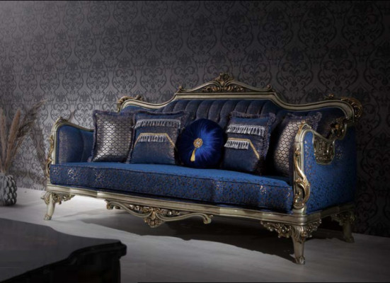 Exquisite Classic s Sofa for the Living room with golden patterns