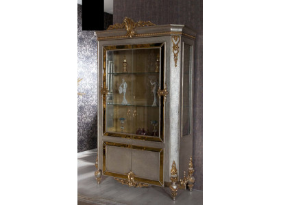 Display cases Glass Wardrobe Display case Living room Wood Sideboard Italian style