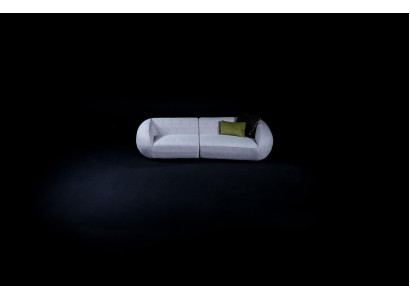 Gray Living room Upholstery Sofa Modern Textile Couches Luxury Furniture Couch