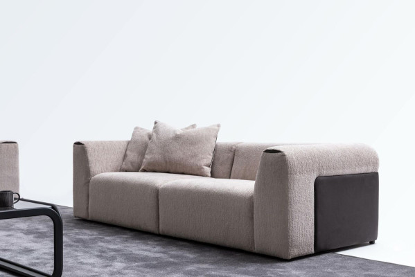 Modern Sofa Luxury Textile Living room Upholstered Sofa Couch 3 Seater Design
