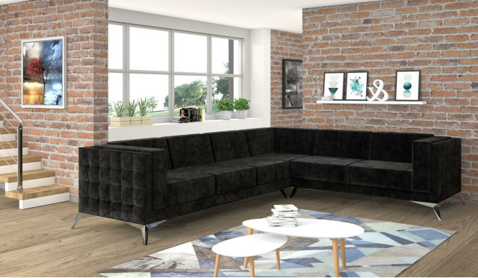Corner sofa Chesterfield Sofa Upholstered Set Couch Living landscape L-shape Design new
