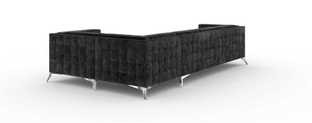 Chesterfield Corner sofa L-shape Fabric Design Couch Upholstery Seat Textile Sofa Corner new