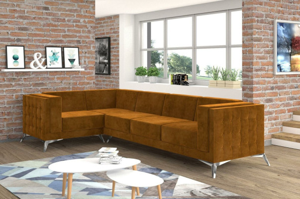 Textile sofa Couch Living landscape Suite Design Modern Sofa Corner sofa