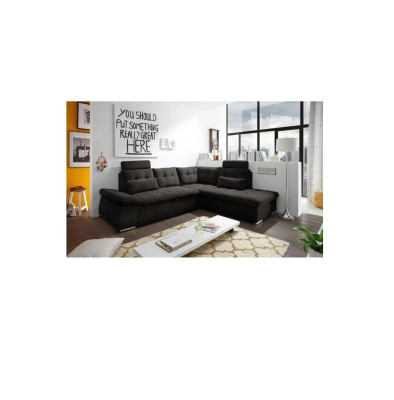 Corner sofa L-shape Sofa Couch Design Upholstery Modern Textile Bed function Fabric