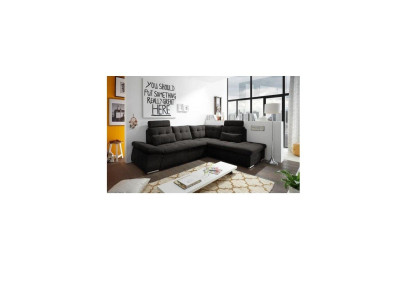 Corner sofa L-shape Sofa Couch Design Upholstery Modern Textile Bed function Fabric