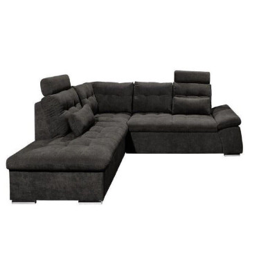 Corner sofa L-shape Sofa Couch Design Upholstery Modern Textile Bed function Fabric