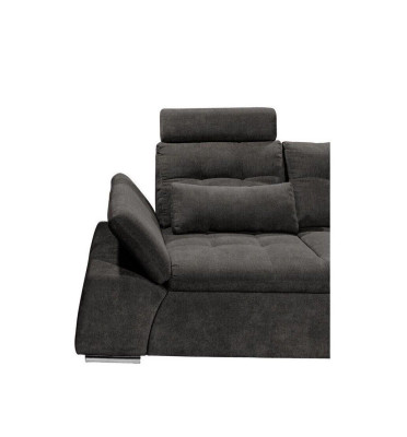 Corner sofa L-shape Sofa Couch Design Upholstery Modern Textile Bed function Fabric