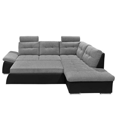 Corner sofa L-shape Sofa Couch Design Upholstery Modern Leather Textile Bed function