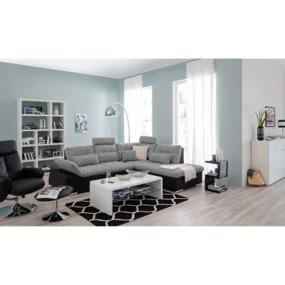 Corner sofa L-shape Sofa Couch Design Upholstery Modern Leather Textile Bed function