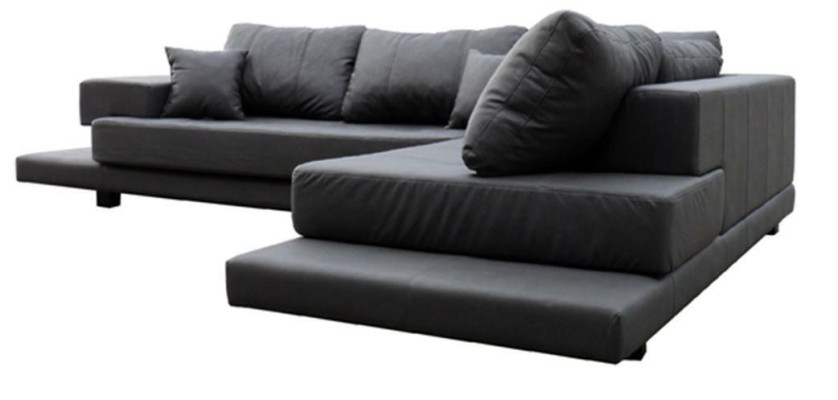 Design Esk Corner sofa L-shape Modern Sofas Leather sofa Couch Living landscape
