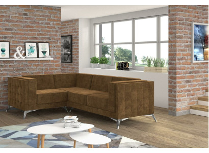 Fabric L-shape Couch Living landscape Corner sofa Suite Modern Design Sofa