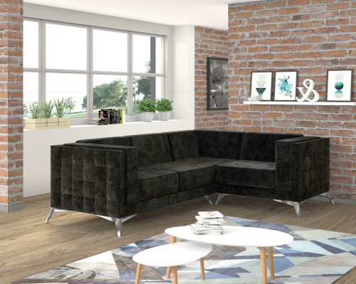 L-shape Couch Living landscape Corner sofa Suite Modern Design Sofa Textile Fabric new