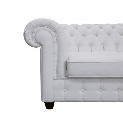 Chesterfield 3+1 Leather Sofa Sofa bed Bed function Leather Couch Sofa set Sofa