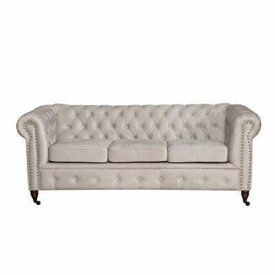 Chesterfield 3+2+1 Seater Sofa set + Stool Couch Sofa Leather Textile Couches