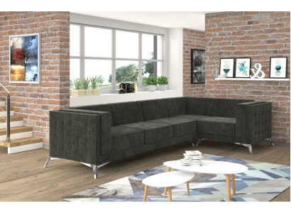 Corner sofa Chesterfield sofa upholstered sofa couch living landscape decoration L-shape