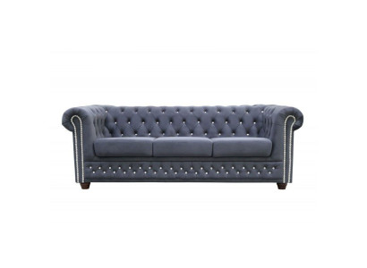 Chesterfield Sofa set Sofa 3+1+1 Upholstery Couch Sofas Seat Crystal stones