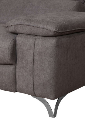 Design Corner sofa L-shape Bed function Couch Leather Textile Sofa Multifunction