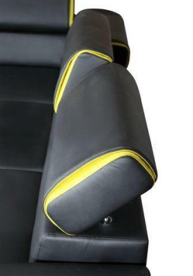 Design Corner sofa L-shape Bed function Couch Leather Textile Sofas Couches