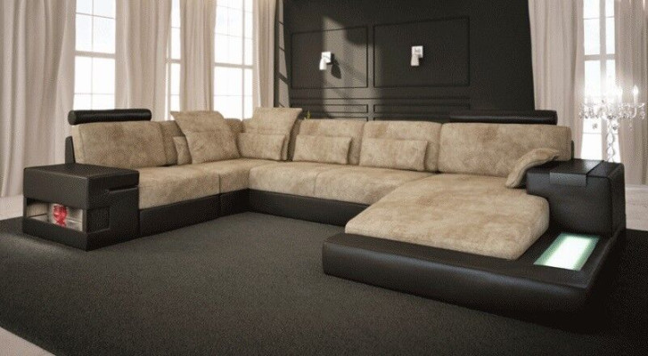 Modern Corner sofa Couch Designsofa Upholstery U-shape Suite Corner sofa Ledesofa new