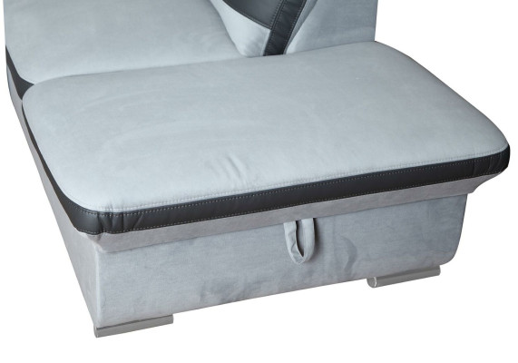 Corner sofa Corner Choice Leather Fabric Upholstery Textile Bed Kasten Couch Sofa Corner