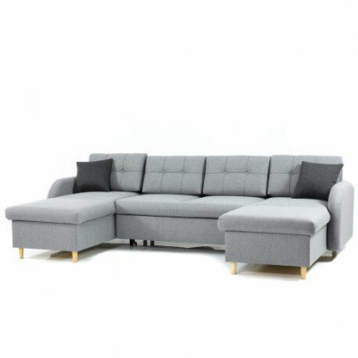 Living landscape Corner sofa Fabric U-shape Bed function Couch Decoration Design Upholstery