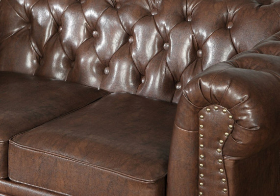 Chesterfield Sofa set Sofa Couch Upholstery 3 2 Seater Leather Sofas Fabric new