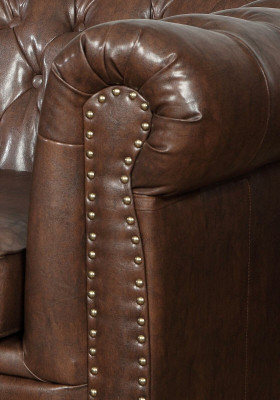 Leather sofa couch sofa set set 3+2 seater suite design sofa Chesterfield