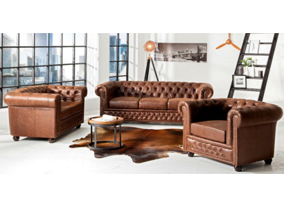 Sofa set 3+2 Seater new Set Design Sofas Upholstery Deco Couches Leather