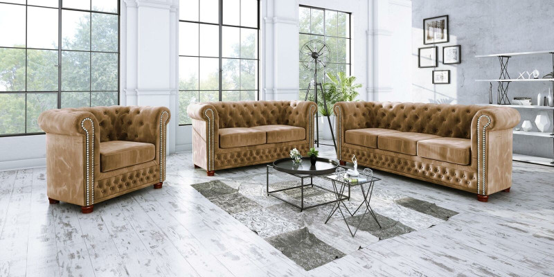 Chesterfield Sofa set 3+2 Seater Sofa Seat Couch Upholstery Suite Couches