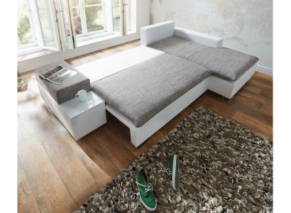 Sofa bed Design Corner sofa L-shape Bed function Textile Couch Sofas Fabric