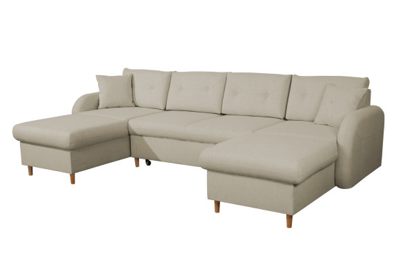 Living landscape Corner sofa Fabric U-shape Bed function Couch Design Decoration Upholstery