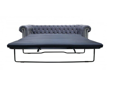 Chesterfield 3 Seater Bed function Sofa Couch Upholstery Suite Couches Sleep