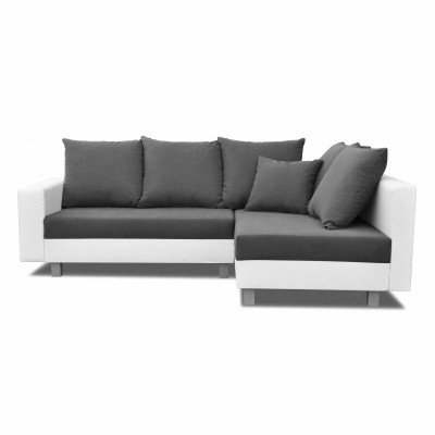 Design Corner sofa Sofa L-shape Bed function Couch Seat Corner Sofas Textile Upholstery LED