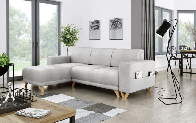 Design Corner sofa L-shape Sofa Couch Bed function Sofa bed Upholstery Textile