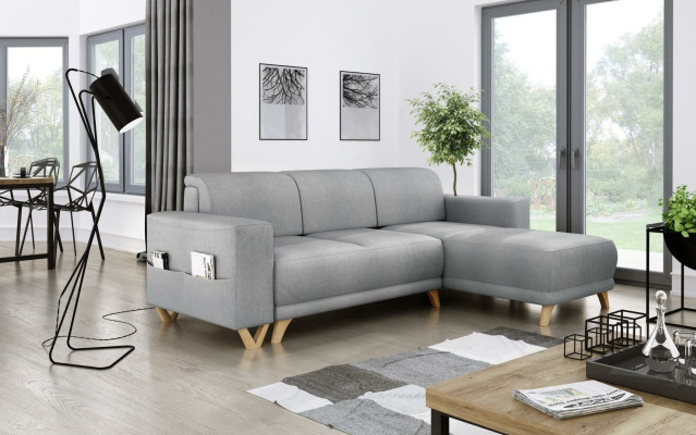 Design Corner sofa L-shape Sofa Couch Bed function Sofa bed Upholstery Textile