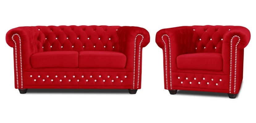 Sofa set 2+1 Seater Sofas Couch Upholstery Blue e Classic Couches Suite