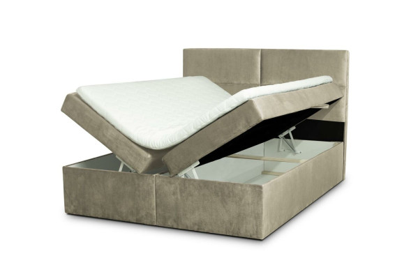 Upholstered bed Design Bed Bedroom Textile Leather Upholstery Hotel Beds Boxspring