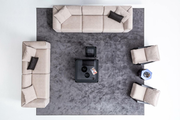 Modern sofa set five seater three seater corner sofa set fabric set
