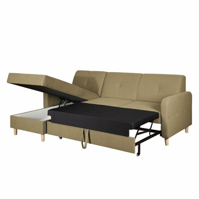 Corner sofa L-shape Sofa Living landscape Suite Upholstery Design Bed function Modern