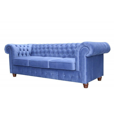Design classic Chesterfield Big XXL 3 Seater Couch Leather Textile Sofas Couches