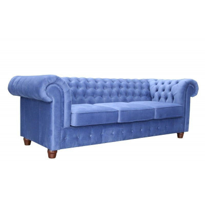 Design classic Chesterfield Big XXL 3 Seater Couch Leather Textile Sofas Couches