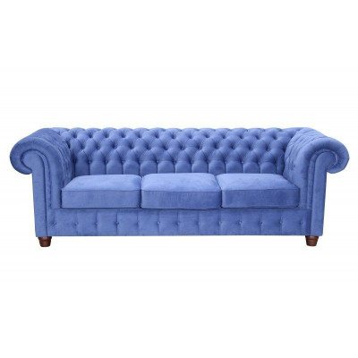 Design classic Chesterfield Big XXL 3 Seater Couch Leather Textile Sofas Couches
