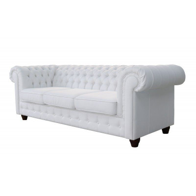 Design Classic Chesterfield Big XXL Couch Leather Textile Sofas Couches 3 Seater